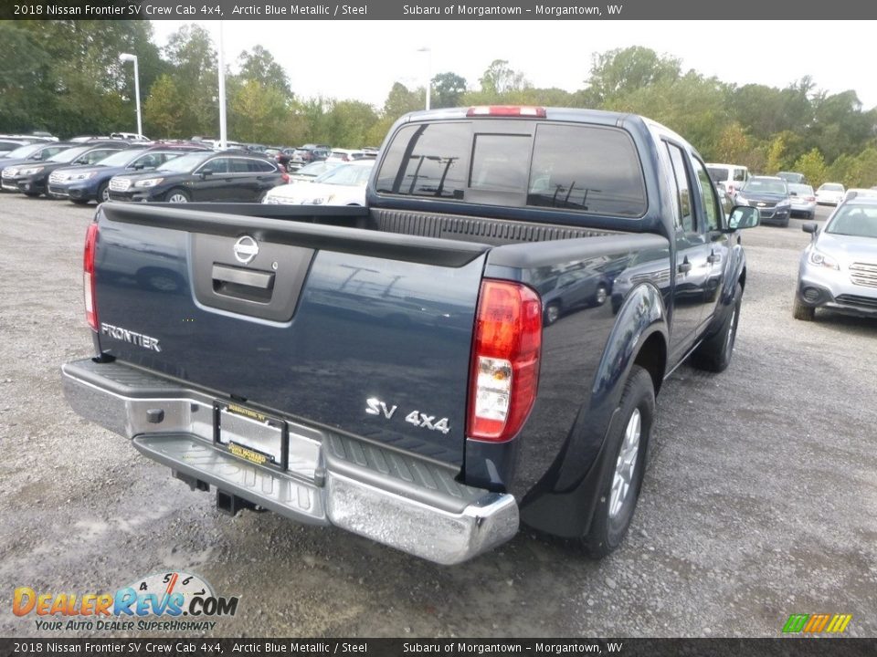 2018 Nissan Frontier SV Crew Cab 4x4 Arctic Blue Metallic / Steel Photo #4