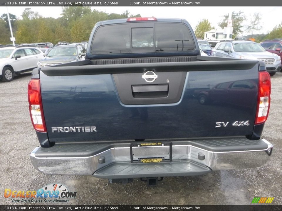 2018 Nissan Frontier SV Crew Cab 4x4 Arctic Blue Metallic / Steel Photo #5