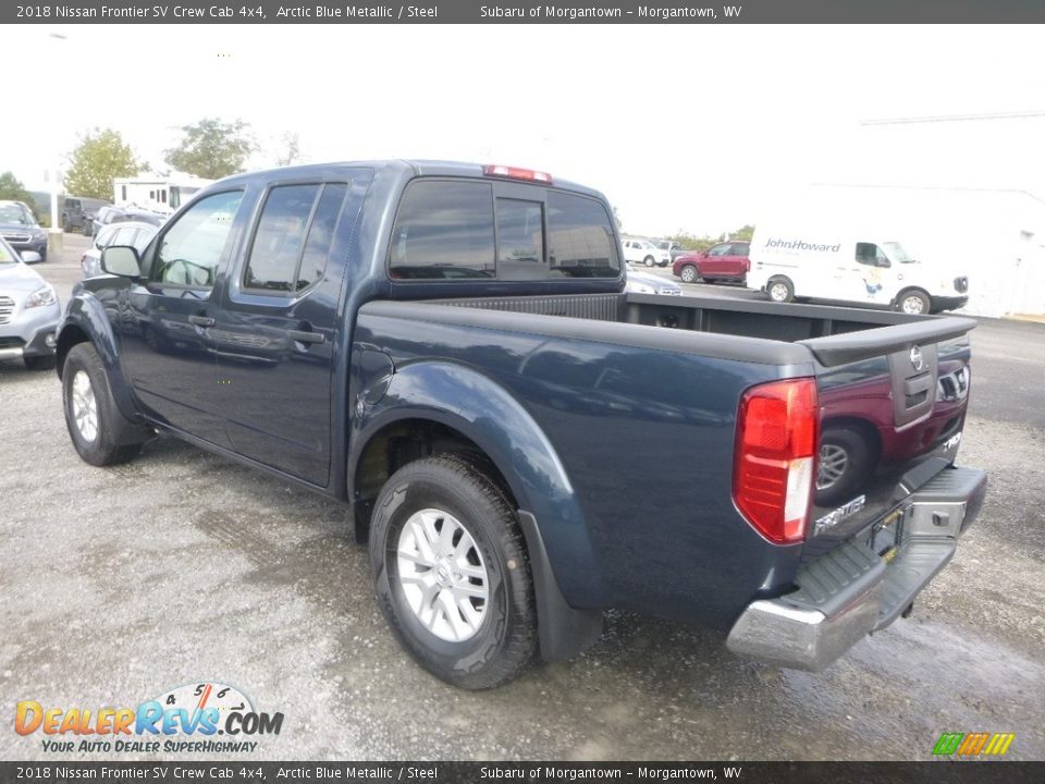 2018 Nissan Frontier SV Crew Cab 4x4 Arctic Blue Metallic / Steel Photo #6
