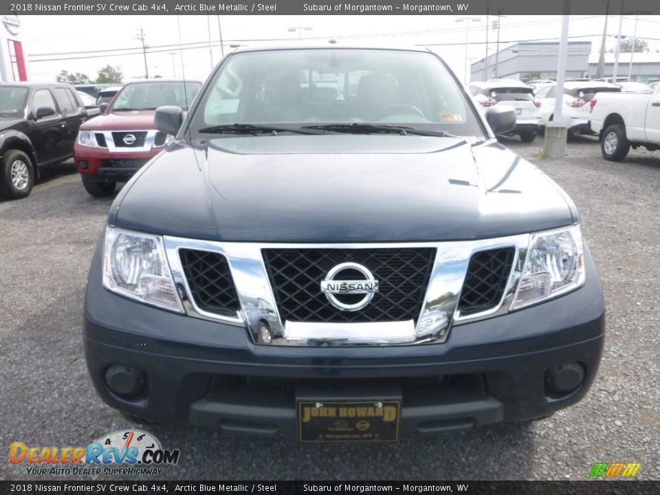 2018 Nissan Frontier SV Crew Cab 4x4 Arctic Blue Metallic / Steel Photo #9
