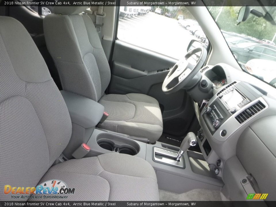 2018 Nissan Frontier SV Crew Cab 4x4 Arctic Blue Metallic / Steel Photo #10