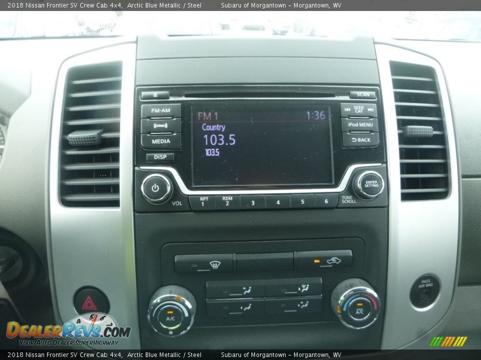 2018 Nissan Frontier SV Crew Cab 4x4 Arctic Blue Metallic / Steel Photo #17
