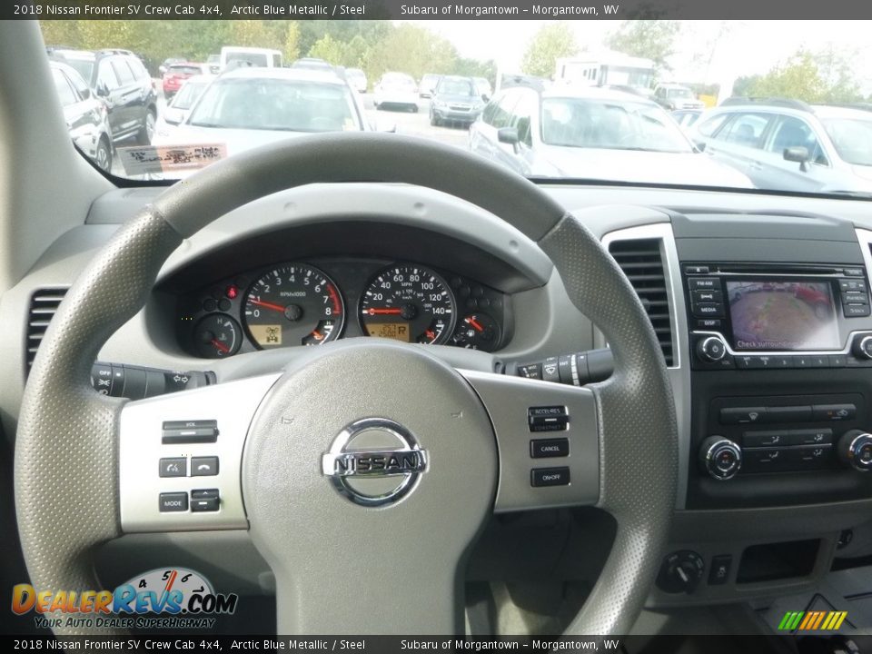 2018 Nissan Frontier SV Crew Cab 4x4 Arctic Blue Metallic / Steel Photo #20