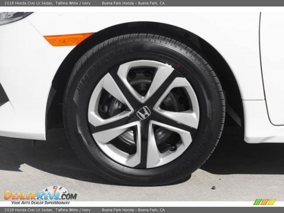 2018 Honda Civic LX Sedan Taffeta White / Ivory Photo #11