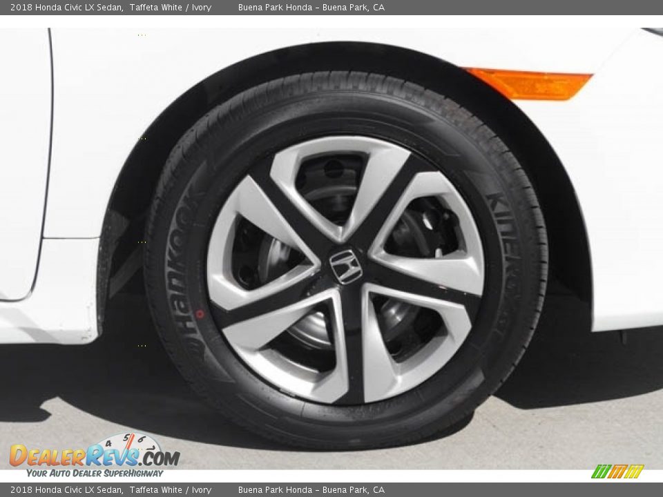 2018 Honda Civic LX Sedan Taffeta White / Ivory Photo #14