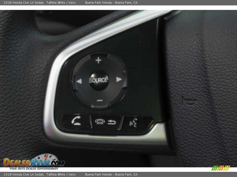 2018 Honda Civic LX Sedan Taffeta White / Ivory Photo #18