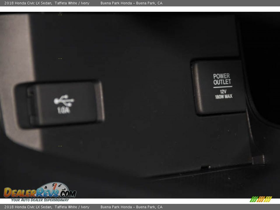 2018 Honda Civic LX Sedan Taffeta White / Ivory Photo #20