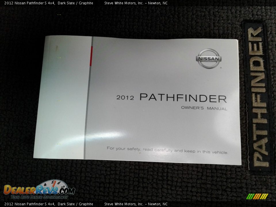 2012 Nissan Pathfinder S 4x4 Dark Slate / Graphite Photo #27