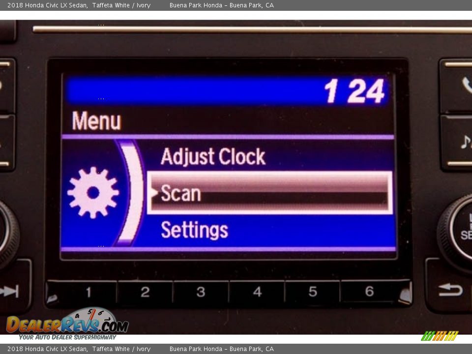 2018 Honda Civic LX Sedan Taffeta White / Ivory Photo #29