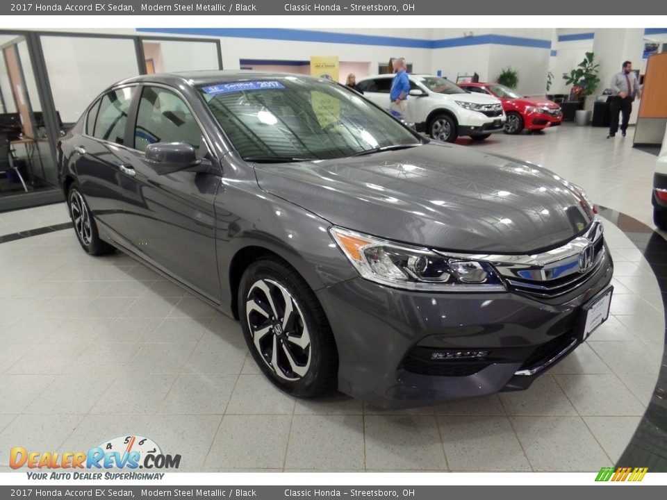 2017 Honda Accord EX Sedan Modern Steel Metallic / Black Photo #3