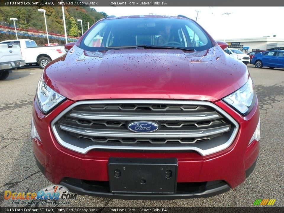 2018 Ford EcoSport SE 4WD Ruby Red / Ebony Black Photo #8