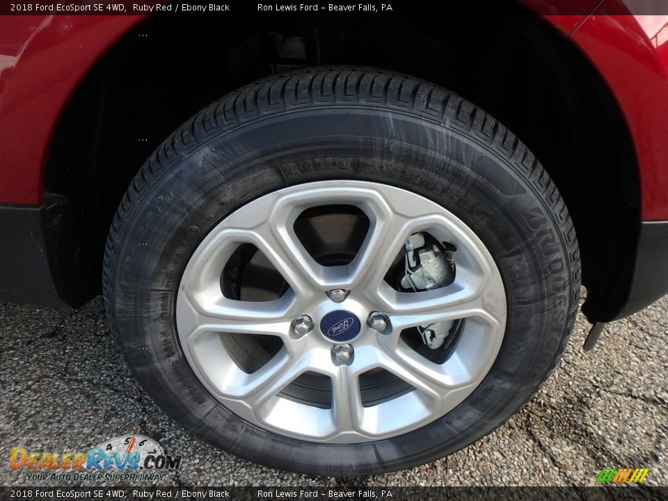2018 Ford EcoSport SE 4WD Ruby Red / Ebony Black Photo #10