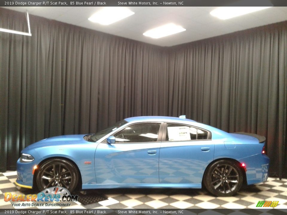 2019 Dodge Charger R/T Scat Pack B5 Blue Pearl / Black Photo #1
