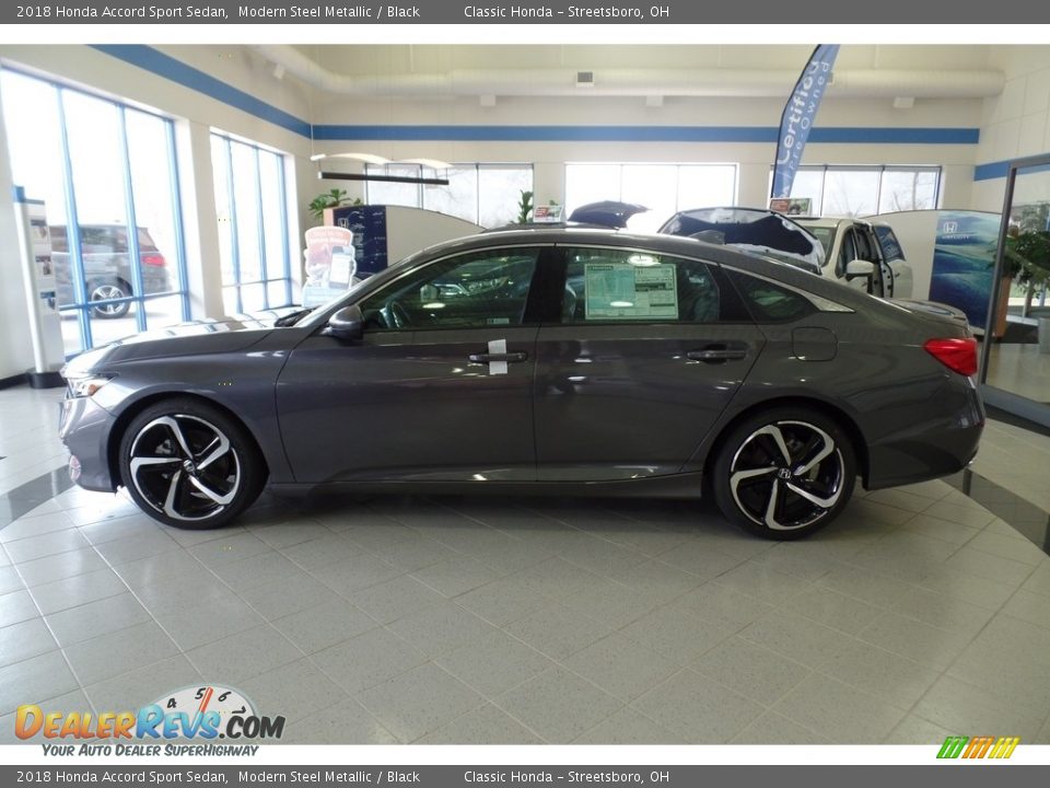 2018 Honda Accord Sport Sedan Modern Steel Metallic / Black Photo #8