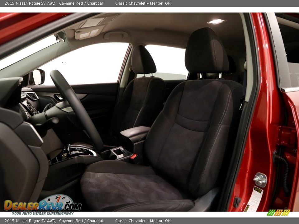 2015 Nissan Rogue SV AWD Cayenne Red / Charcoal Photo #5