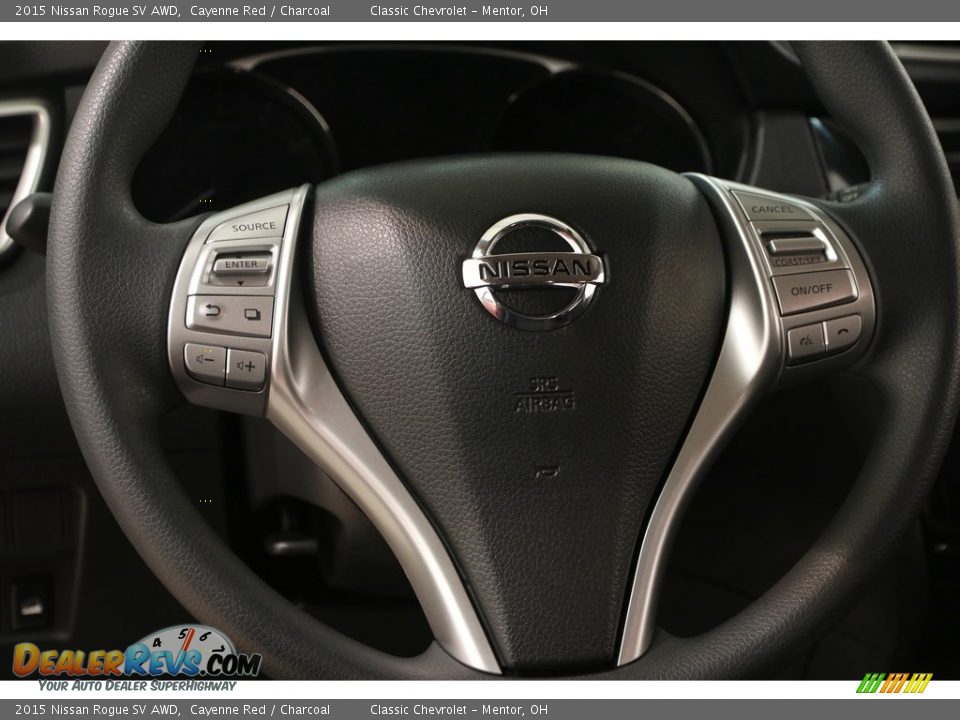 2015 Nissan Rogue SV AWD Cayenne Red / Charcoal Photo #6
