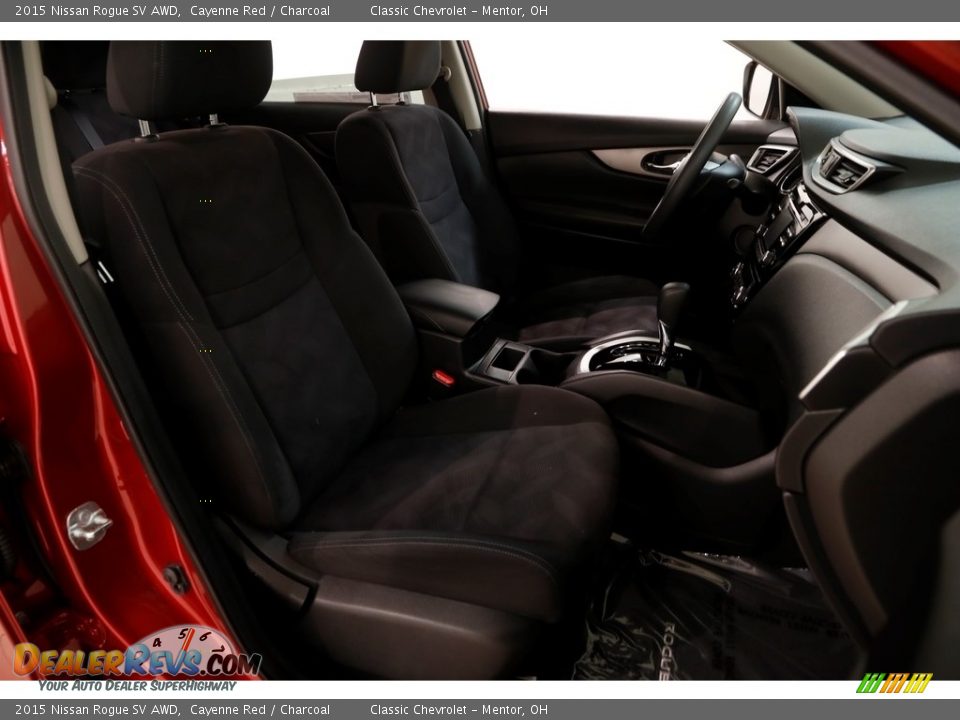 2015 Nissan Rogue SV AWD Cayenne Red / Charcoal Photo #14