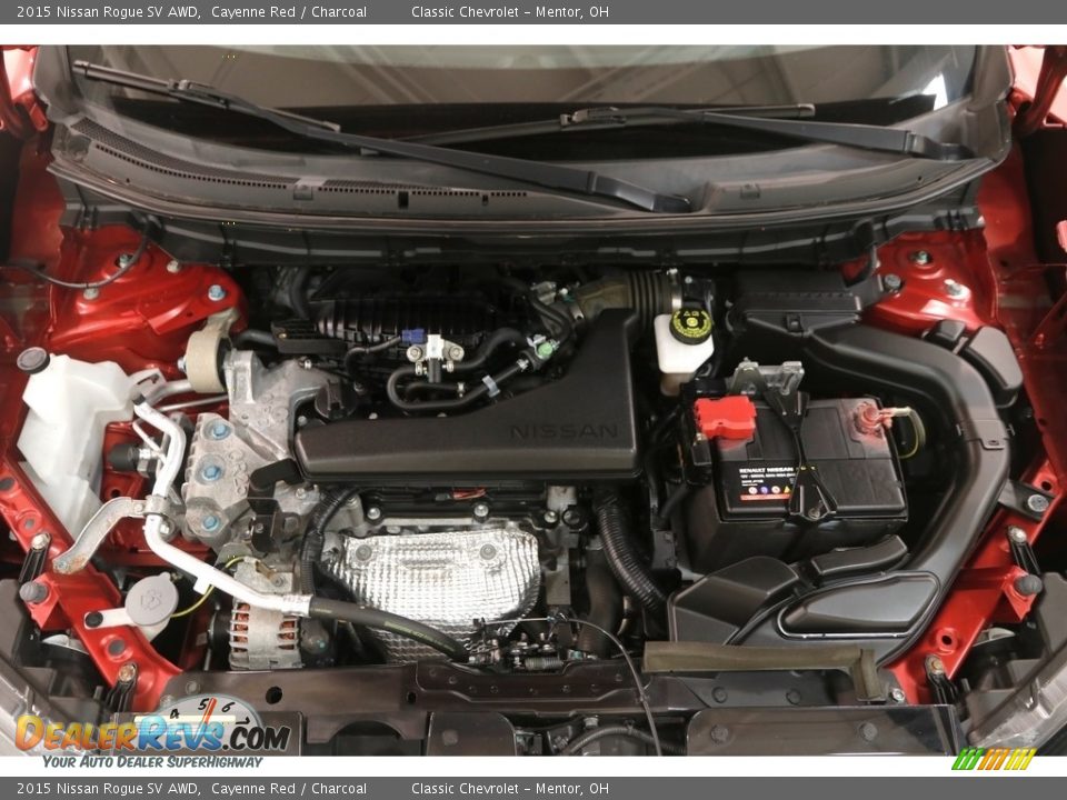 2015 Nissan Rogue SV AWD Cayenne Red / Charcoal Photo #18