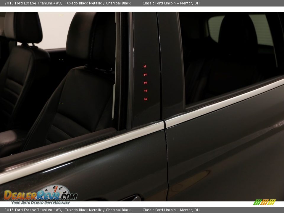 2015 Ford Escape Titanium 4WD Tuxedo Black Metallic / Charcoal Black Photo #4