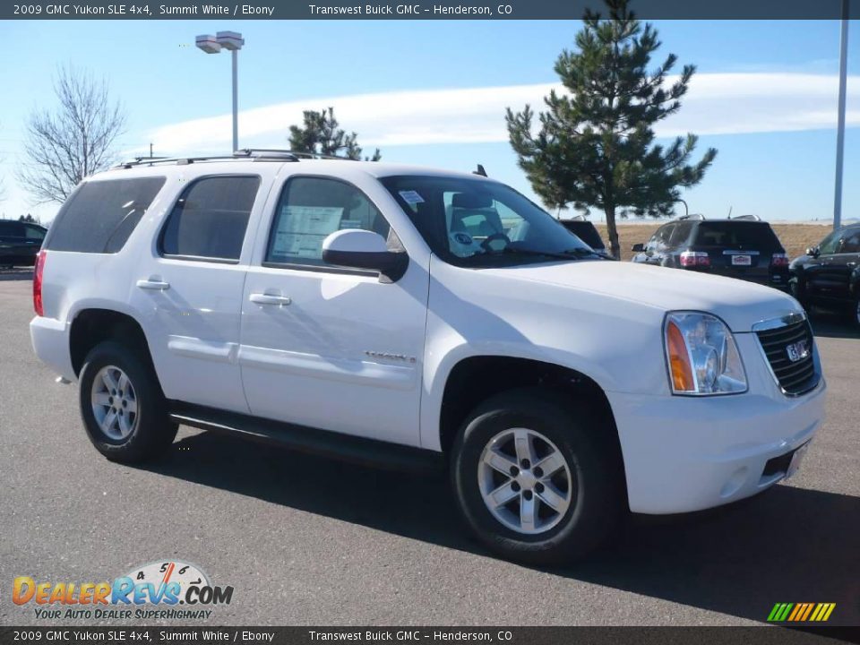 2009 GMC Yukon SLE 4x4 Summit White / Ebony Photo #1