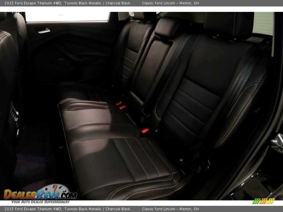 2015 Ford Escape Titanium 4WD Tuxedo Black Metallic / Charcoal Black Photo #19