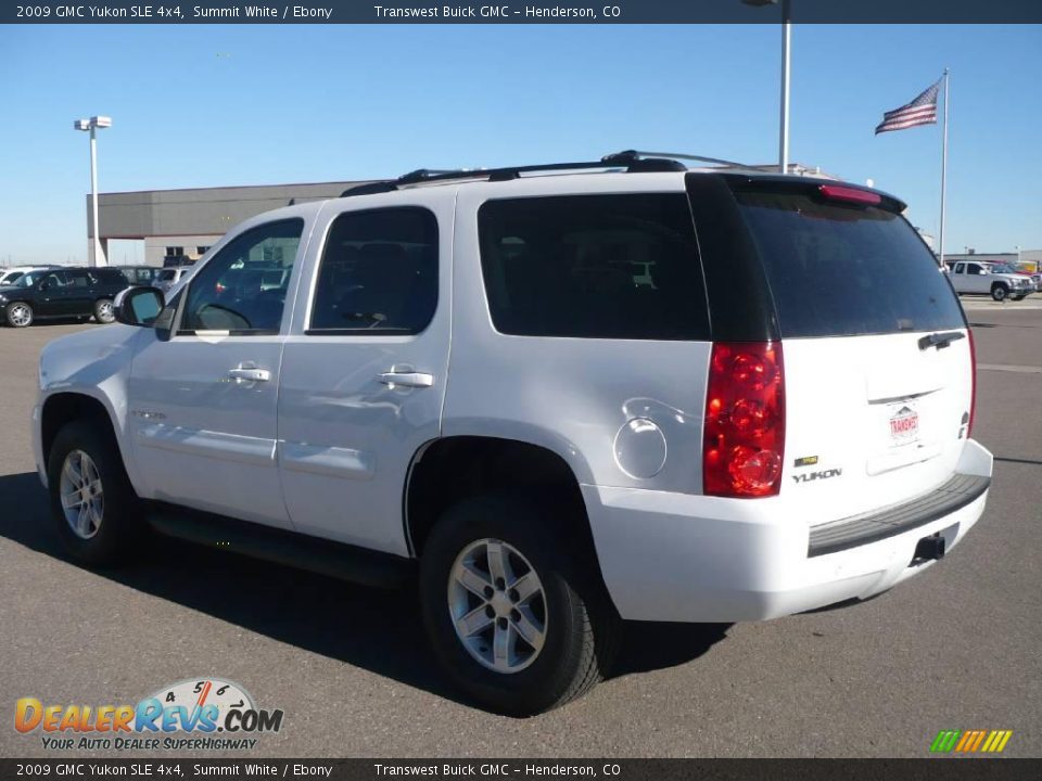 2009 GMC Yukon SLE 4x4 Summit White / Ebony Photo #4