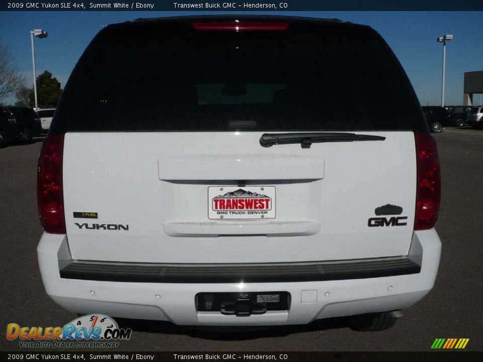 2009 GMC Yukon SLE 4x4 Summit White / Ebony Photo #5