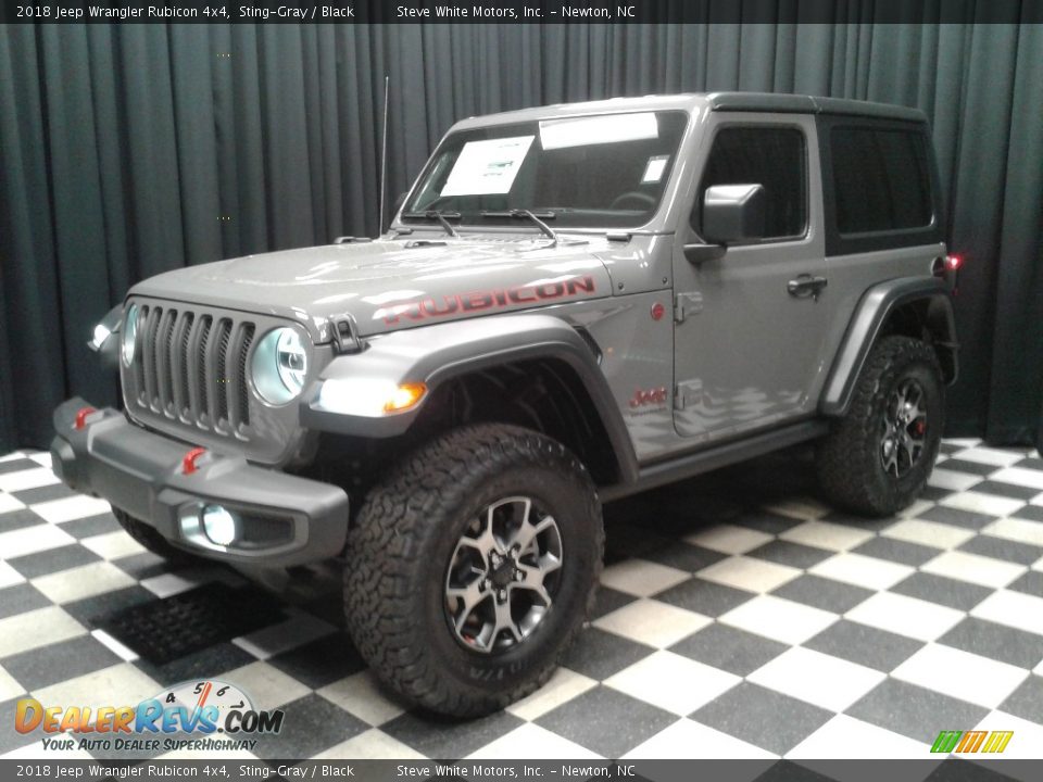 2018 Jeep Wrangler Rubicon 4x4 Sting-Gray / Black Photo #2