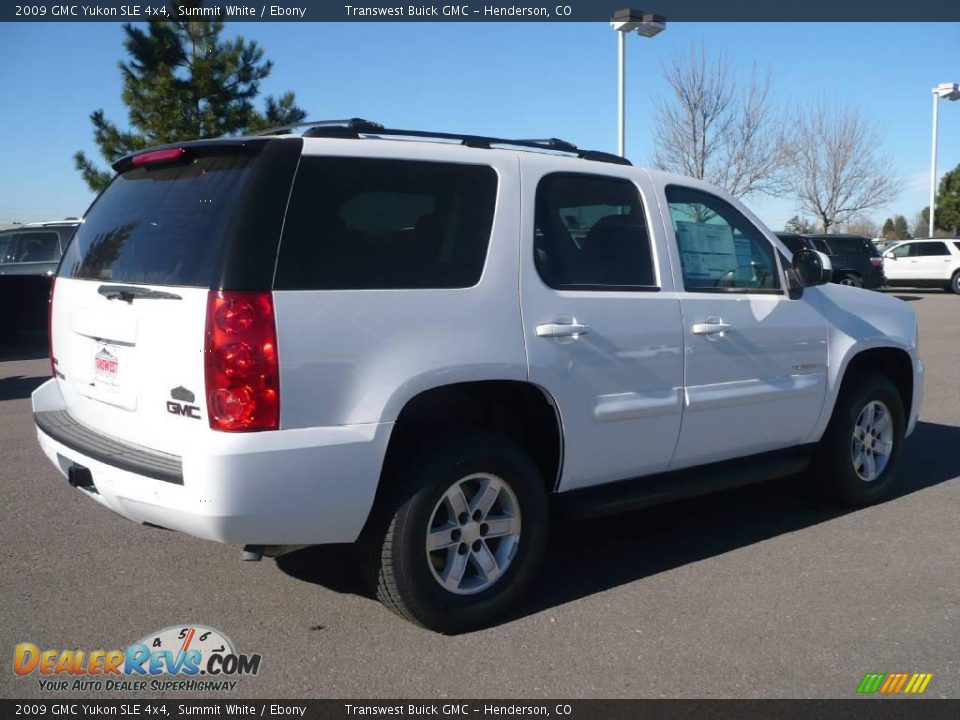 2009 GMC Yukon SLE 4x4 Summit White / Ebony Photo #6
