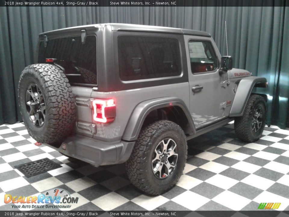 2018 Jeep Wrangler Rubicon 4x4 Sting-Gray / Black Photo #6