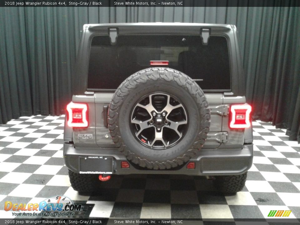 2018 Jeep Wrangler Rubicon 4x4 Sting-Gray / Black Photo #7