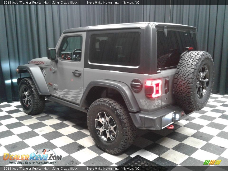 2018 Jeep Wrangler Rubicon 4x4 Sting-Gray / Black Photo #8