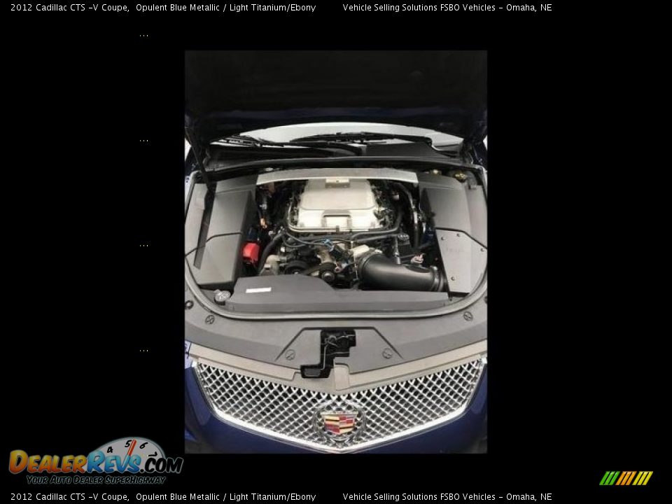 2012 Cadillac CTS -V Coupe Opulent Blue Metallic / Light Titanium/Ebony Photo #3