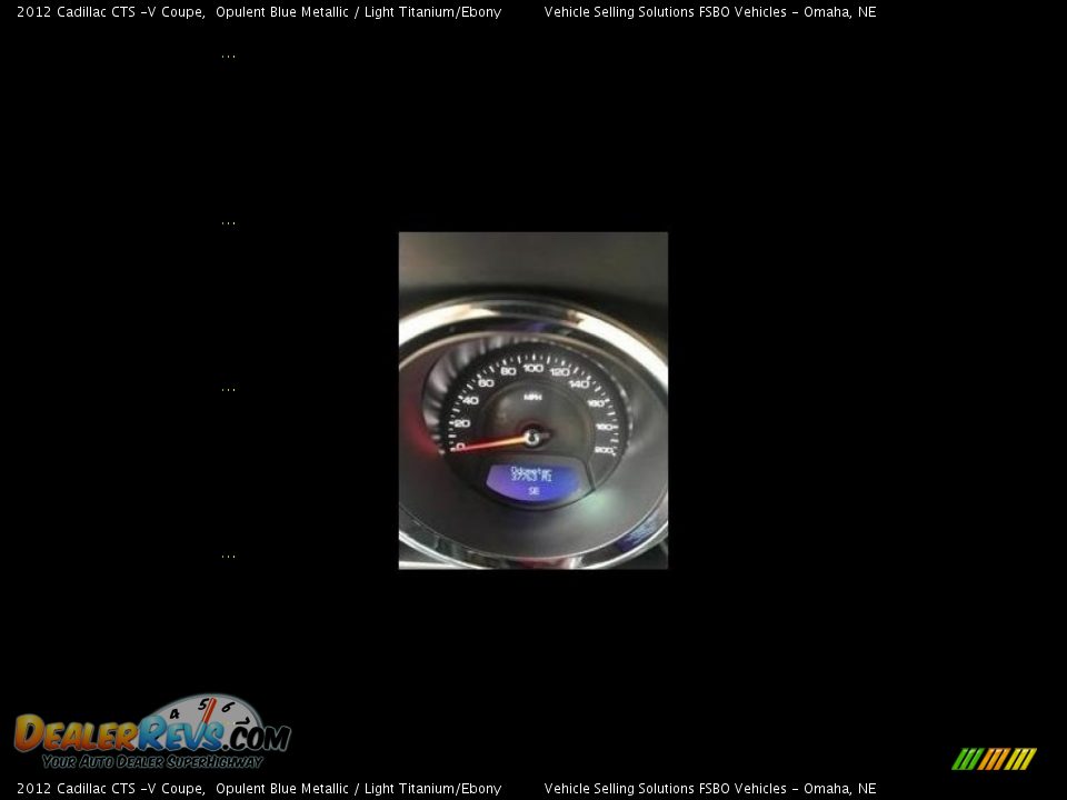 2012 Cadillac CTS -V Coupe Opulent Blue Metallic / Light Titanium/Ebony Photo #10
