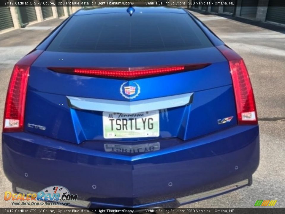 2012 Cadillac CTS -V Coupe Opulent Blue Metallic / Light Titanium/Ebony Photo #15