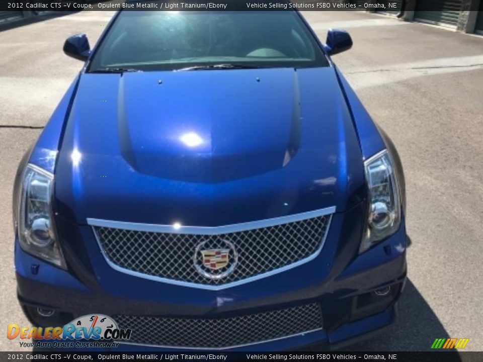 2012 Cadillac CTS -V Coupe Opulent Blue Metallic / Light Titanium/Ebony Photo #16