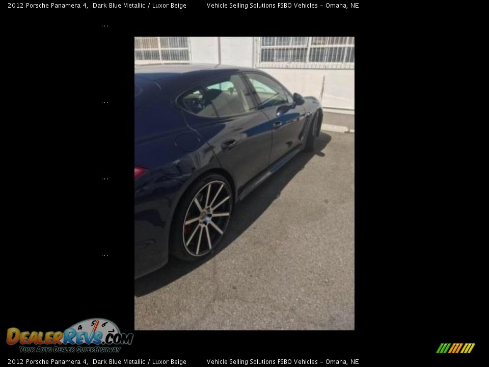 2012 Porsche Panamera 4 Dark Blue Metallic / Luxor Beige Photo #9