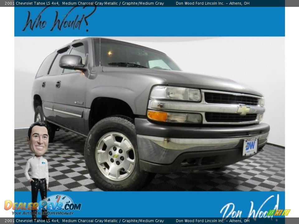 2001 Chevrolet Tahoe LS 4x4 Medium Charcoal Gray Metallic / Graphite/Medium Gray Photo #1