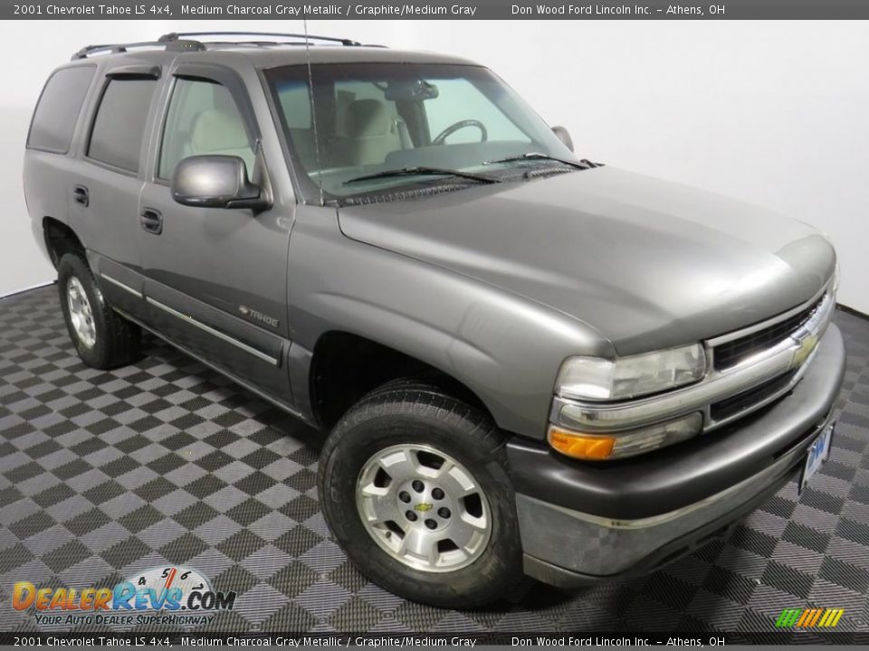 2001 Chevrolet Tahoe LS 4x4 Medium Charcoal Gray Metallic / Graphite/Medium Gray Photo #3