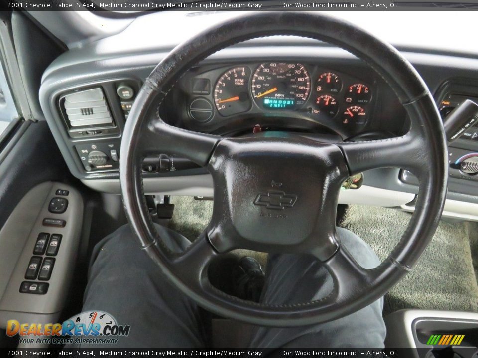2001 Chevrolet Tahoe LS 4x4 Medium Charcoal Gray Metallic / Graphite/Medium Gray Photo #28