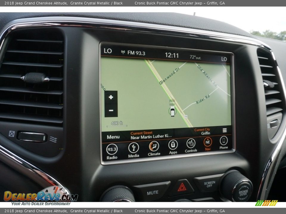 2018 Jeep Grand Cherokee Altitude Granite Crystal Metallic / Black Photo #7