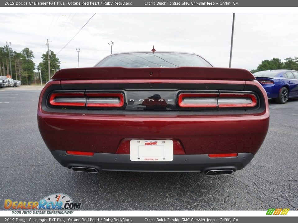 2019 Dodge Challenger R/T Plus Octane Red Pearl / Ruby Red/Black Photo #14