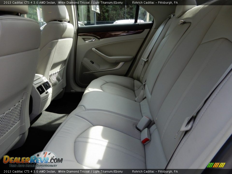 2013 Cadillac CTS 4 3.0 AWD Sedan White Diamond Tricoat / Light Titanium/Ebony Photo #12