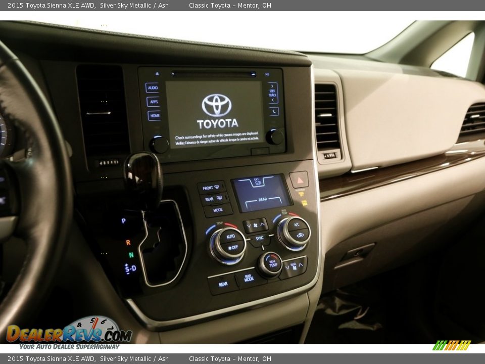 2015 Toyota Sienna XLE AWD Silver Sky Metallic / Ash Photo #9