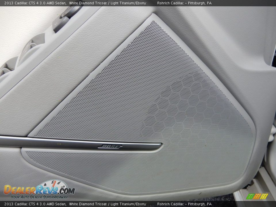 2013 Cadillac CTS 4 3.0 AWD Sedan White Diamond Tricoat / Light Titanium/Ebony Photo #16