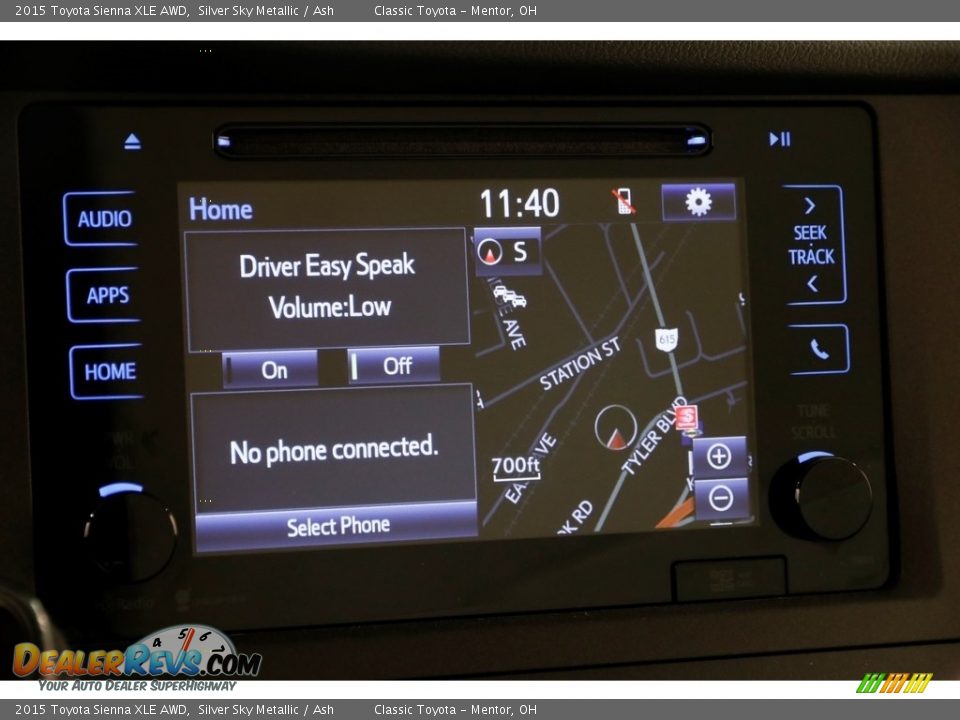 2015 Toyota Sienna XLE AWD Silver Sky Metallic / Ash Photo #11