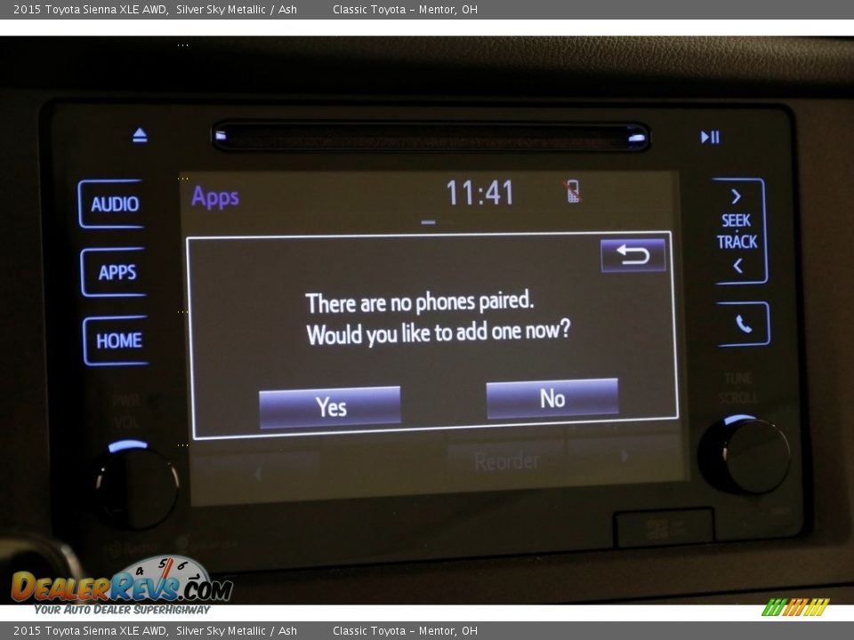 2015 Toyota Sienna XLE AWD Silver Sky Metallic / Ash Photo #13