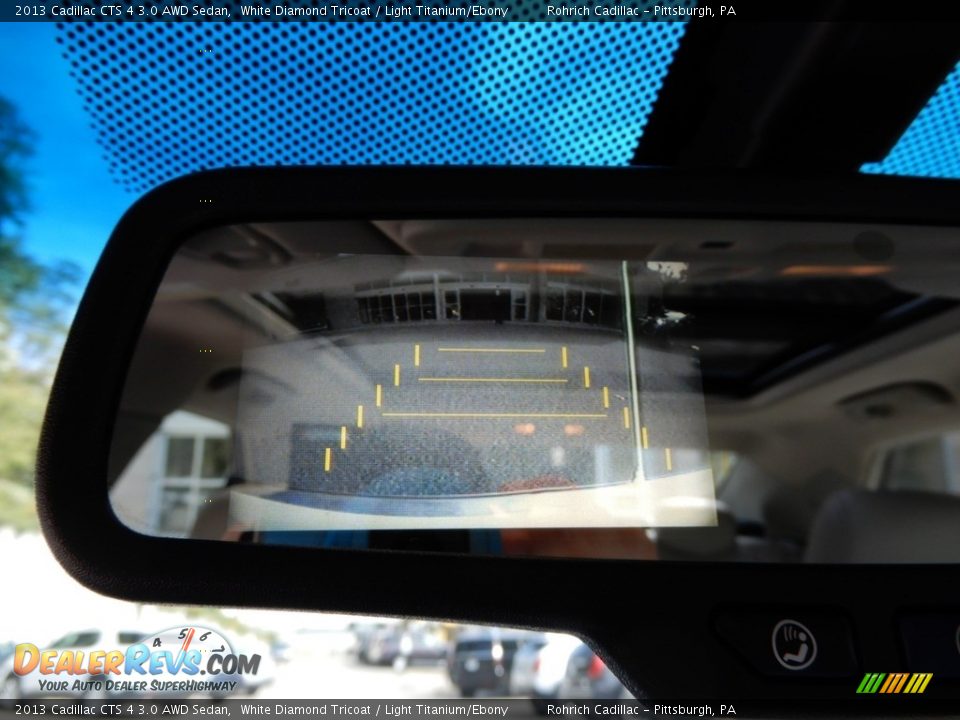 2013 Cadillac CTS 4 3.0 AWD Sedan White Diamond Tricoat / Light Titanium/Ebony Photo #22