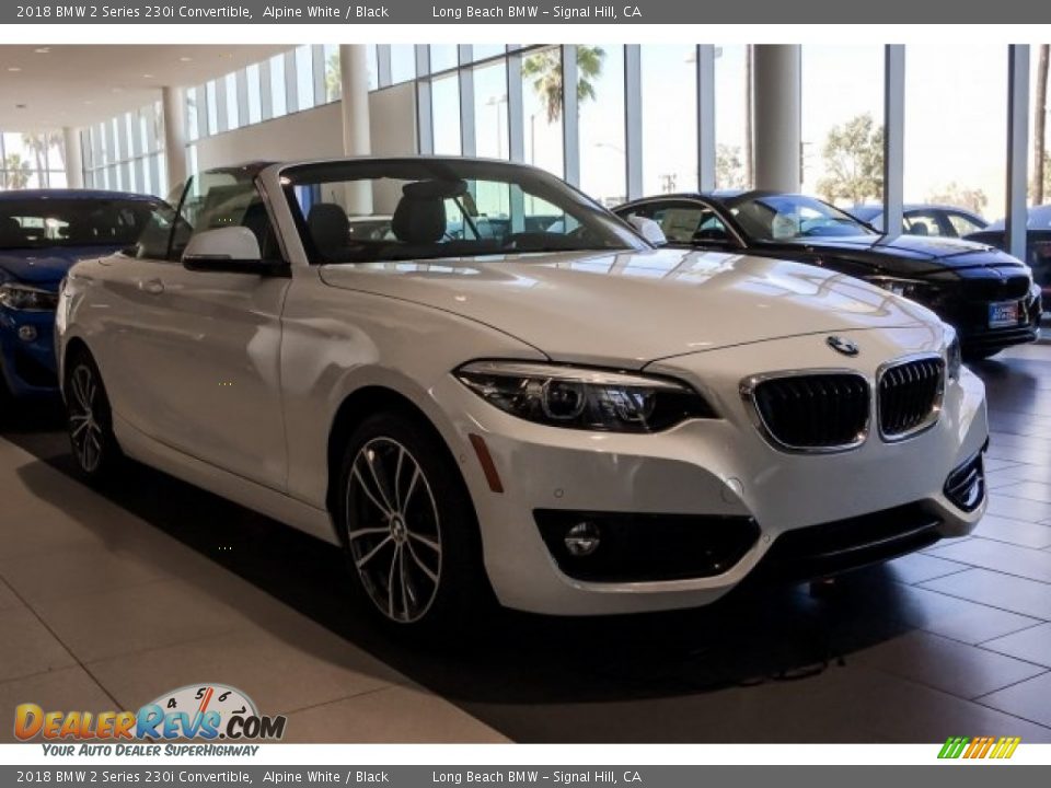 2018 BMW 2 Series 230i Convertible Alpine White / Black Photo #12