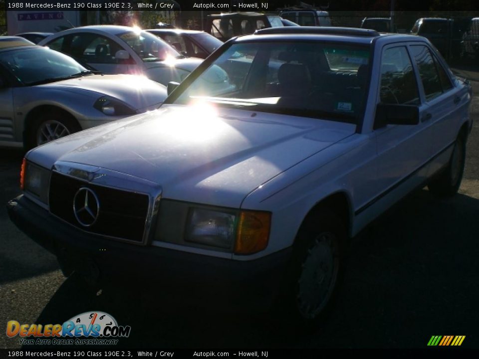 1988 Mercedes-Benz 190 Class 190E 2.3 White / Grey Photo #3